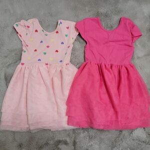 Toddler Girls Pink Tutu Dress Bundle